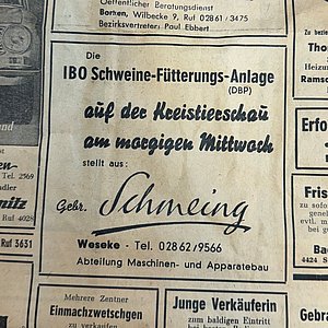 Eine alte Zeitung