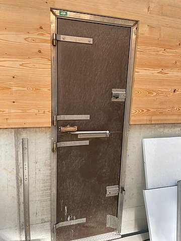 Eine Stalltür der IBO Stalltechnik.