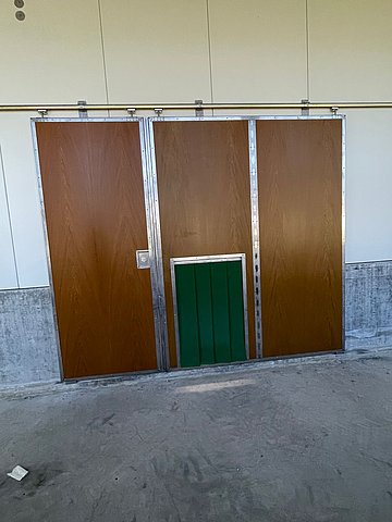 Eine Stalltür von IBO Stalltechnik