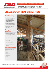 Produktblatt Einstreutechnik für Liegeboxen